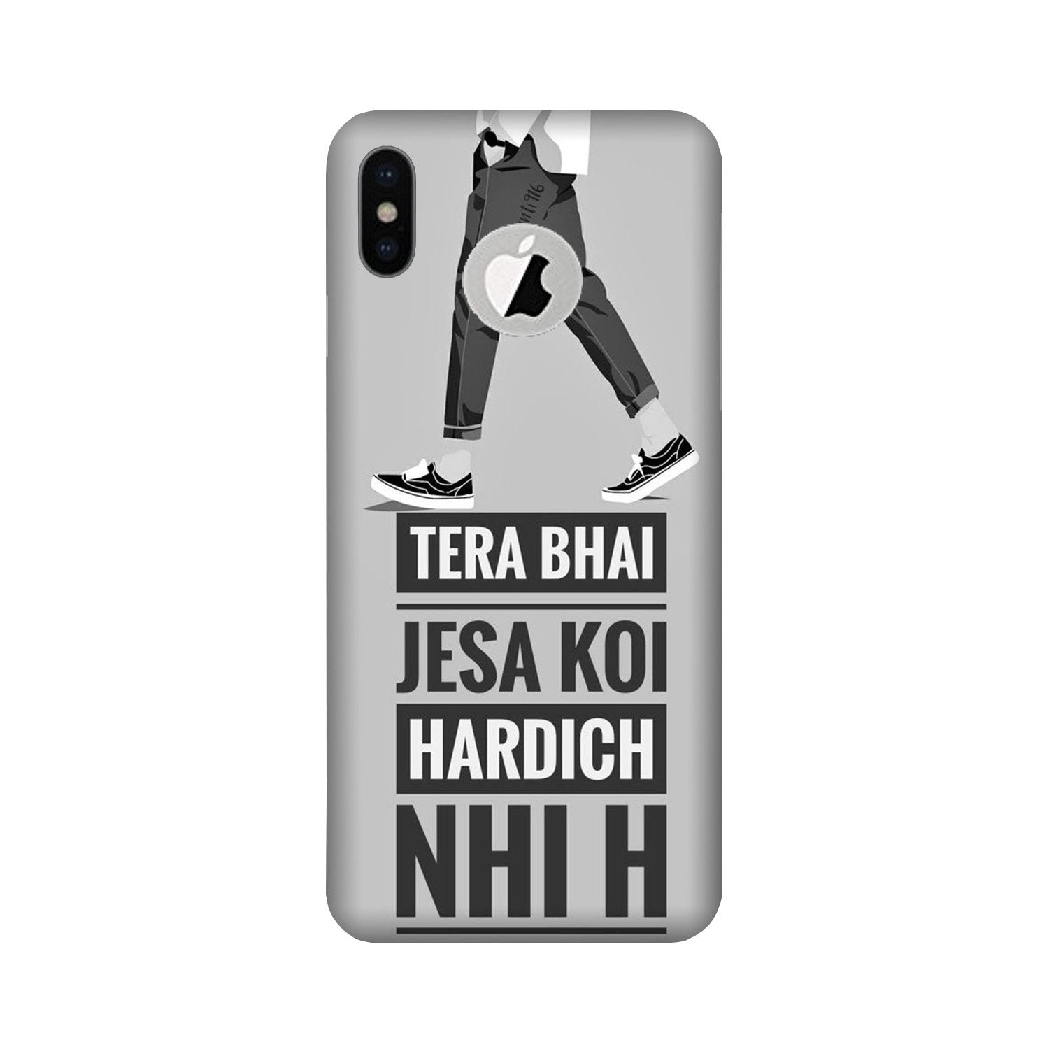Hardich Nahi Mobile Back Case for iPhone X logo cut (Design - 214) Hardich Nahi Case for iPhone X logo cut (Design No. 214)