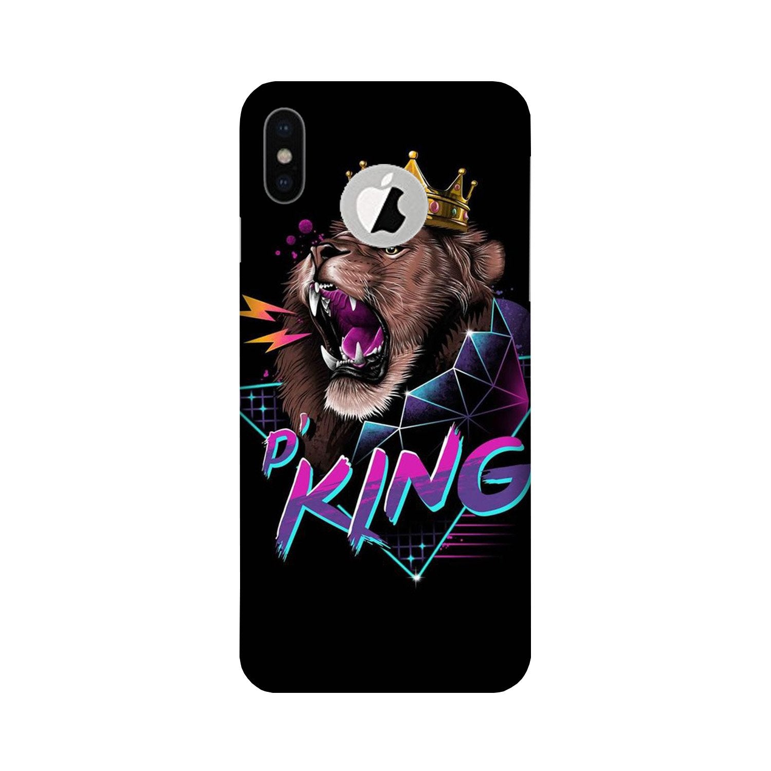 Lion King Mobile Back Case for iPhone X logo cut (Design - 219) Lion King Case for iPhone X logo cut (Design No. 219)