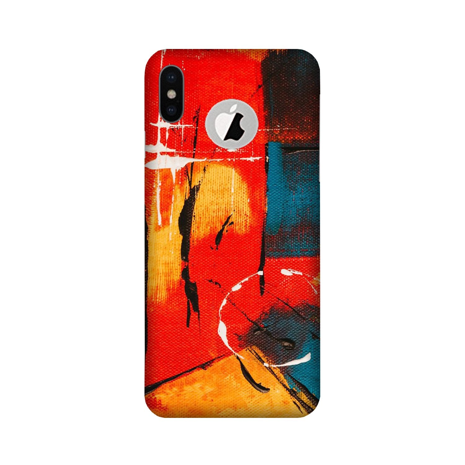 Modern Art Mobile Back Case for iPhone X logo cut (Design - 239) Modern Art Case for iPhone X logo cut (Design No. 239)