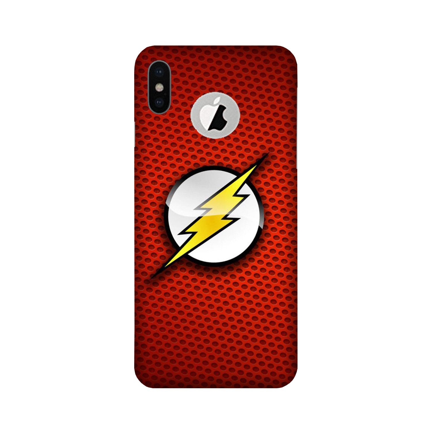 Flash Mobile Back Case for iPhone X logo cut (Design - 252) Flash Case for iPhone X logo cut (Design No. 252)