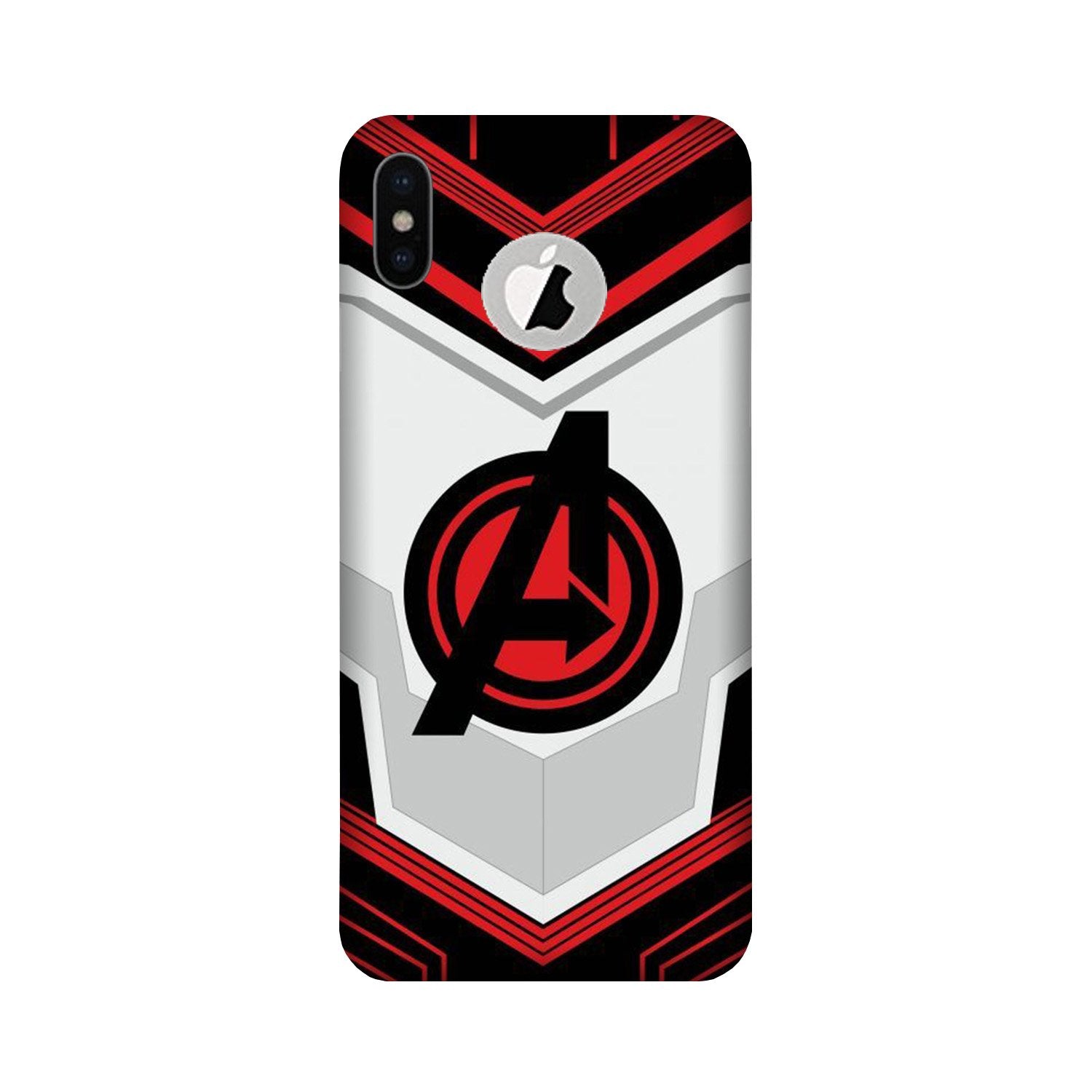 Avengers2 Mobile Back Case for iPhone X logo cut (Design - 255) Avengers2 Case for iPhone X logo cut (Design No. 255)