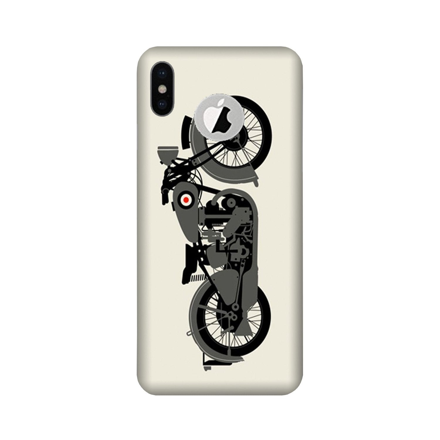 MotorCycle Mobile Back Case for iPhone X logo cut (Design - 259) MotorCycle Case for iPhone X logo cut (Design No. 259)