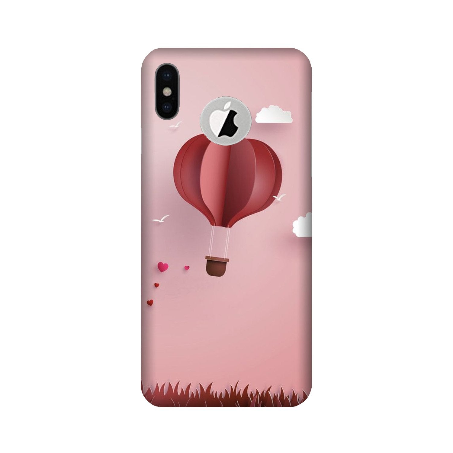 Parachute Mobile Back Case for iPhone X logo cut (Design - 286) Parachute Case for iPhone X logo cut (Design No. 286)