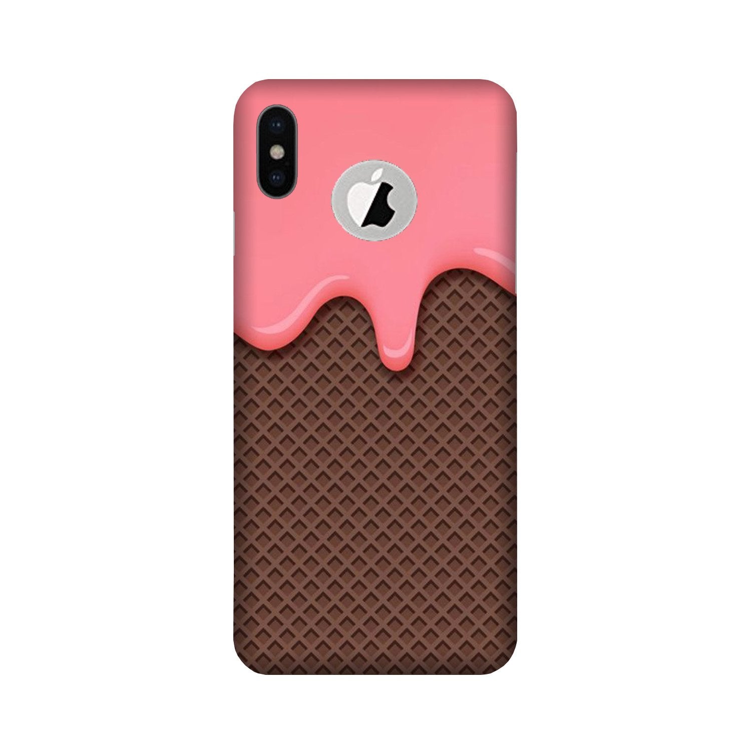 IceCream Mobile Back Case for iPhone X logo cut (Design - 287) IceCream Case for iPhone X logo cut (Design No. 287)