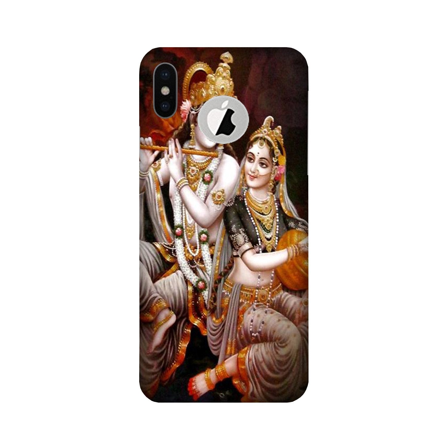 Radha Krishna Mobile Back Case for iPhone X logo cut (Design - 292) Radha Krishna Case for iPhone X logo cut (Design No. 292)