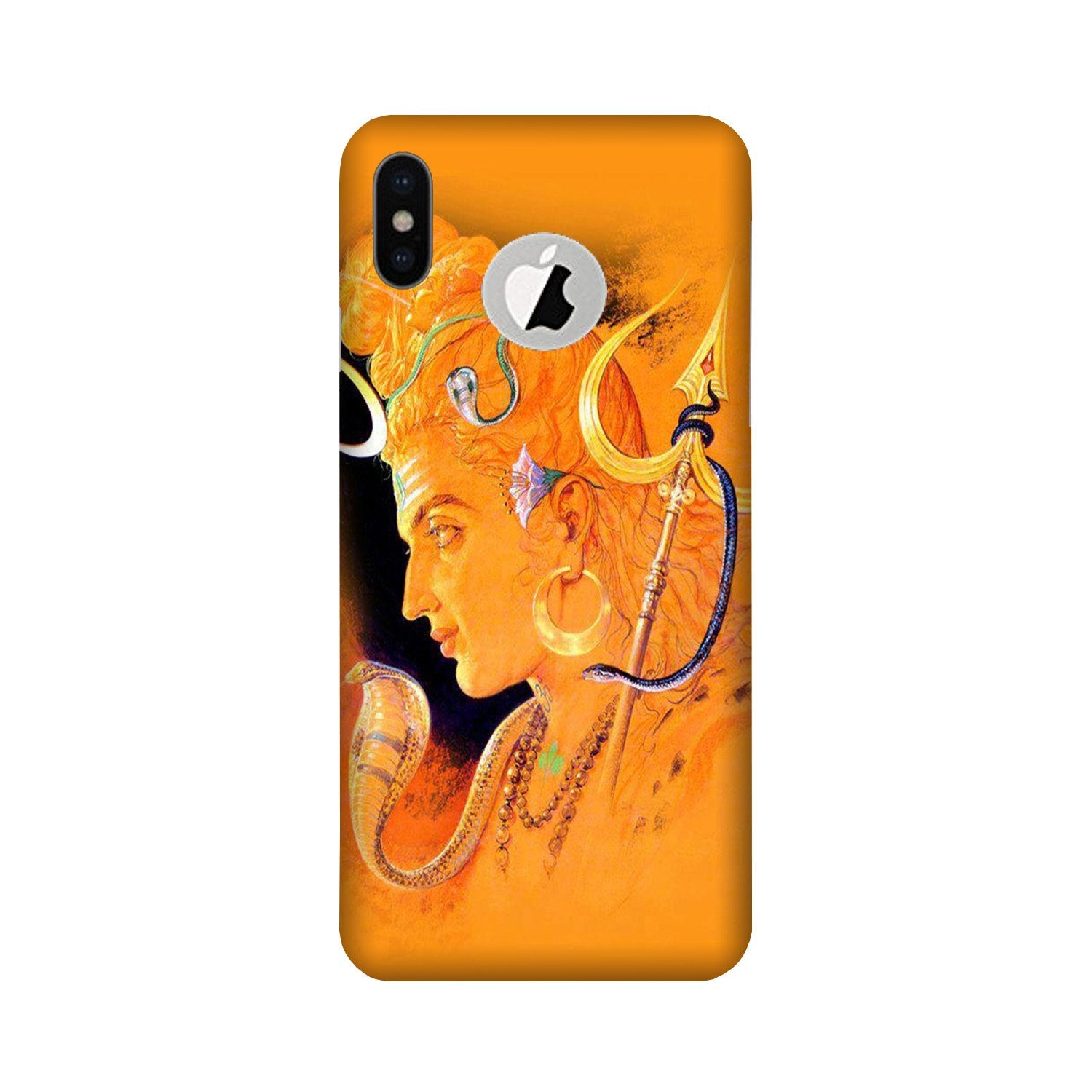 Lord Shiva Mobile Back Case for iPhone X logo cut (Design - 293) Lord Shiva Case for iPhone X logo cut (Design No. 293)