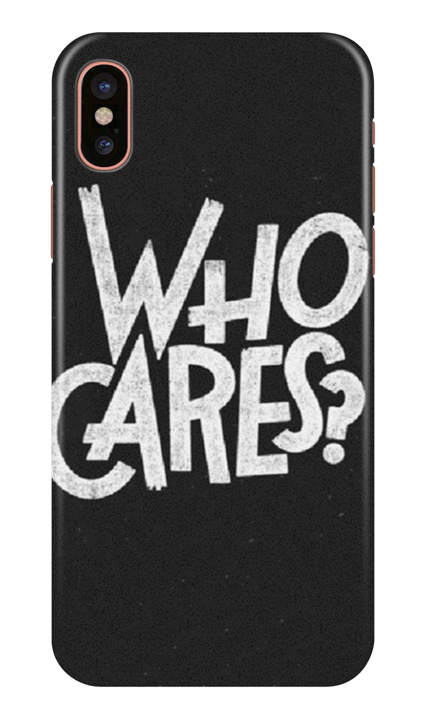 Who Cares Mobile Back Case for iPhone Xr (Design - 94) Who Cares Case for iPhone Xr