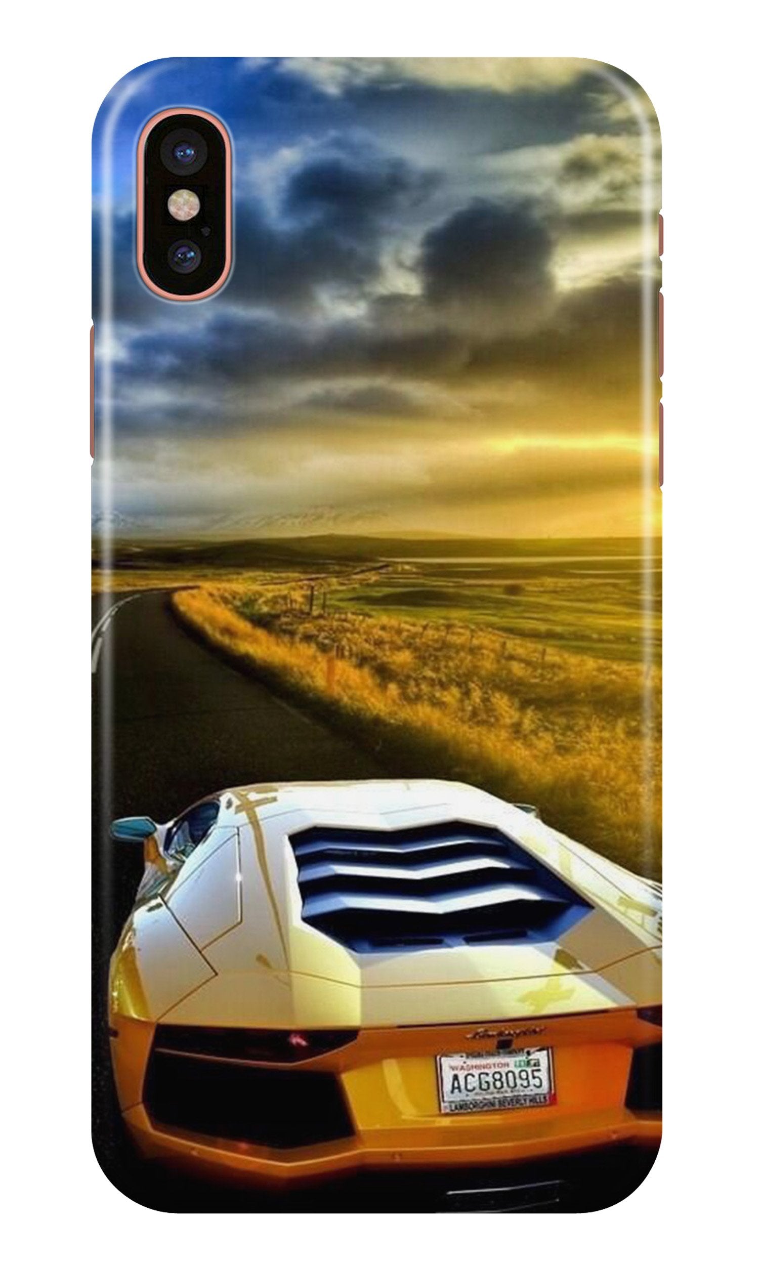 Car lovers Mobile Back Case for iPhone Xs (Design - 46) Car lovers Case for iPhone Xs