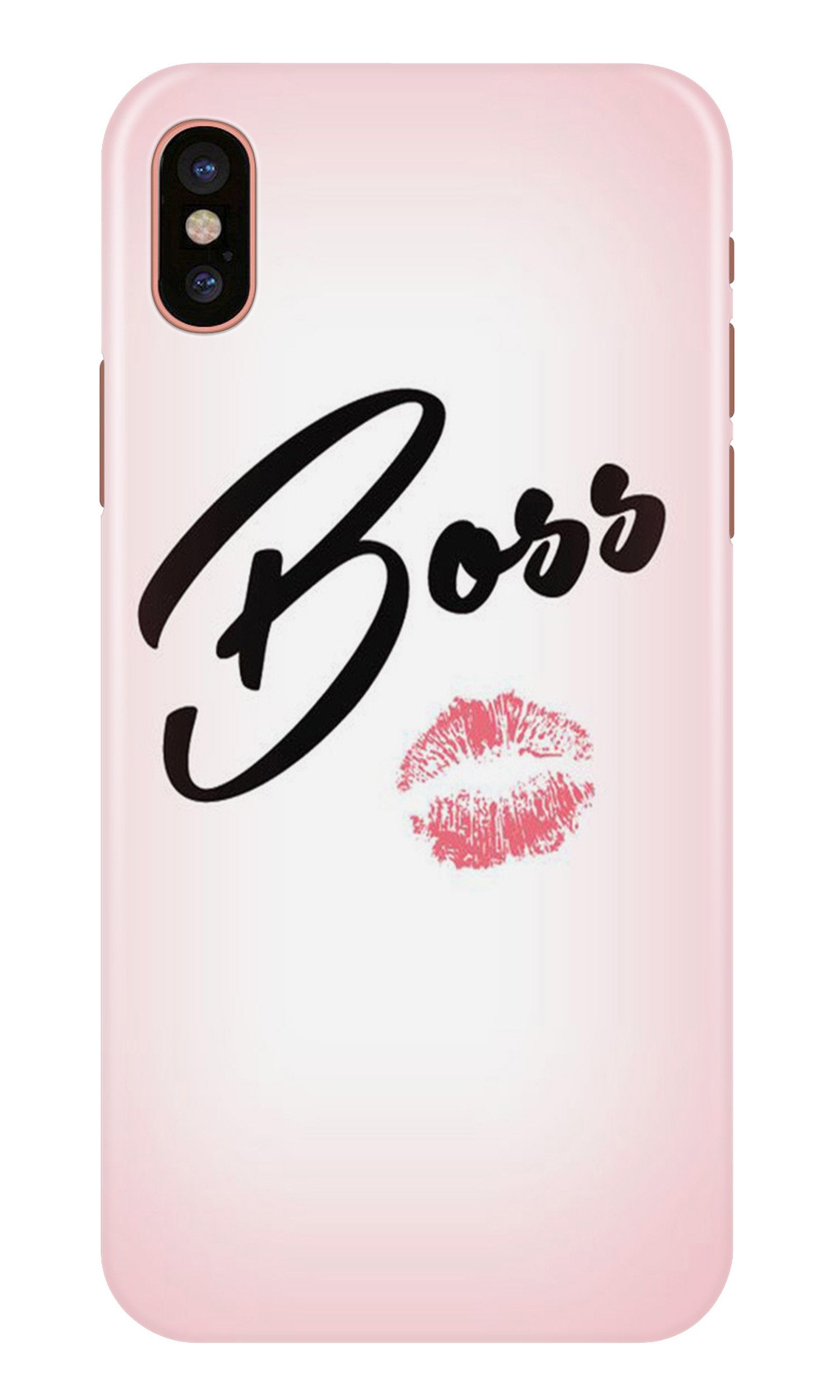 Boss Mobile Back Case for iPhone Xs (Design - 59) Boss Case for iPhone Xs