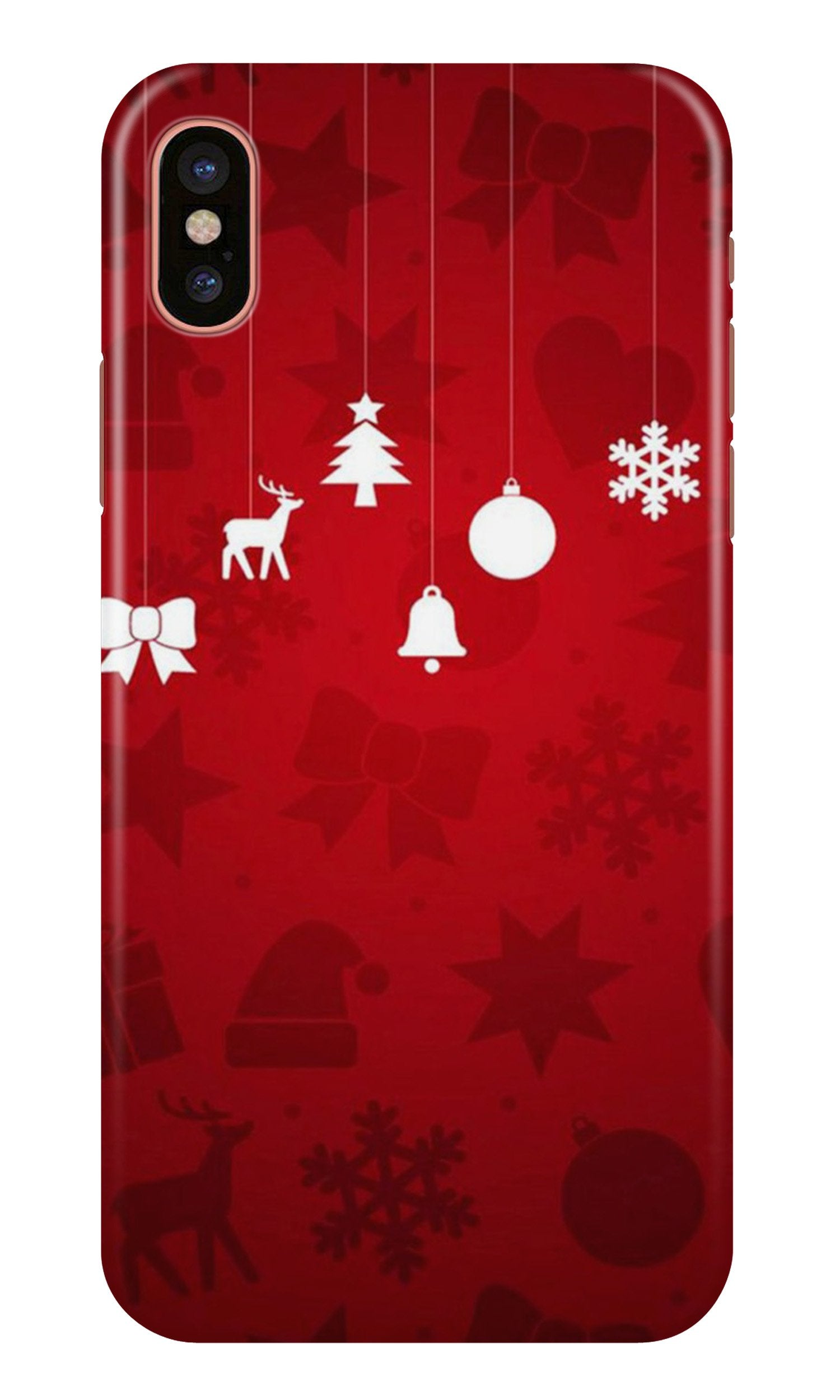 Christmas Mobile Back Case for iPhone Xs (Design - 78) Christmas Case for iPhone Xs