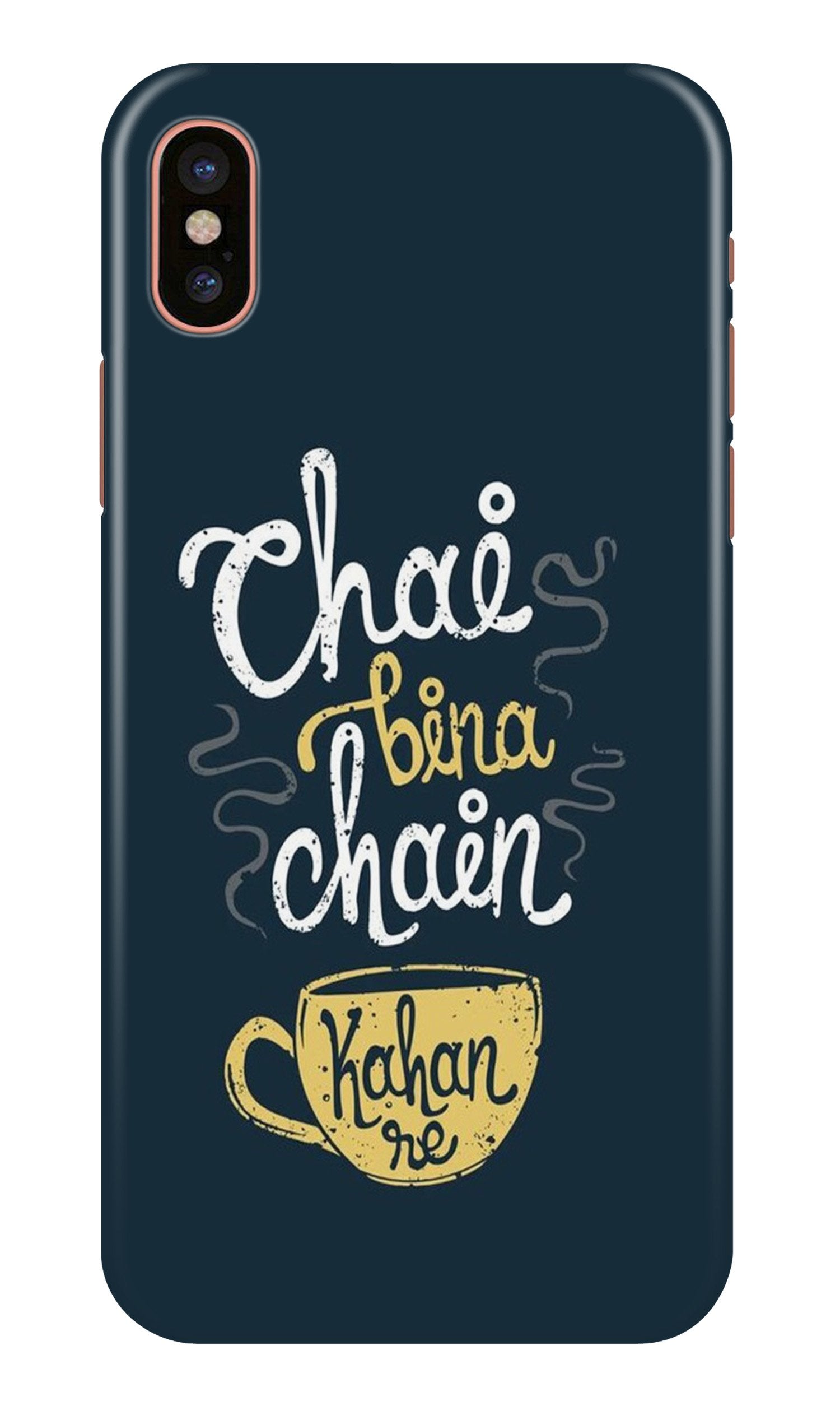 Chai Bina Chain Kahan Mobile Back Case for iPhone Xs (Design - 144) Chai Bina Chain Kahan Case for iPhone Xs (Design - 144)