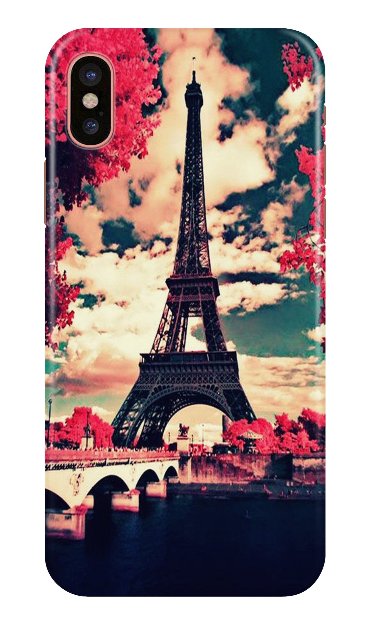 Eiffel Tower Mobile Back Case for iPhone Xs (Design - 212) Eiffel Tower Case for iPhone Xs (Design No. 212)