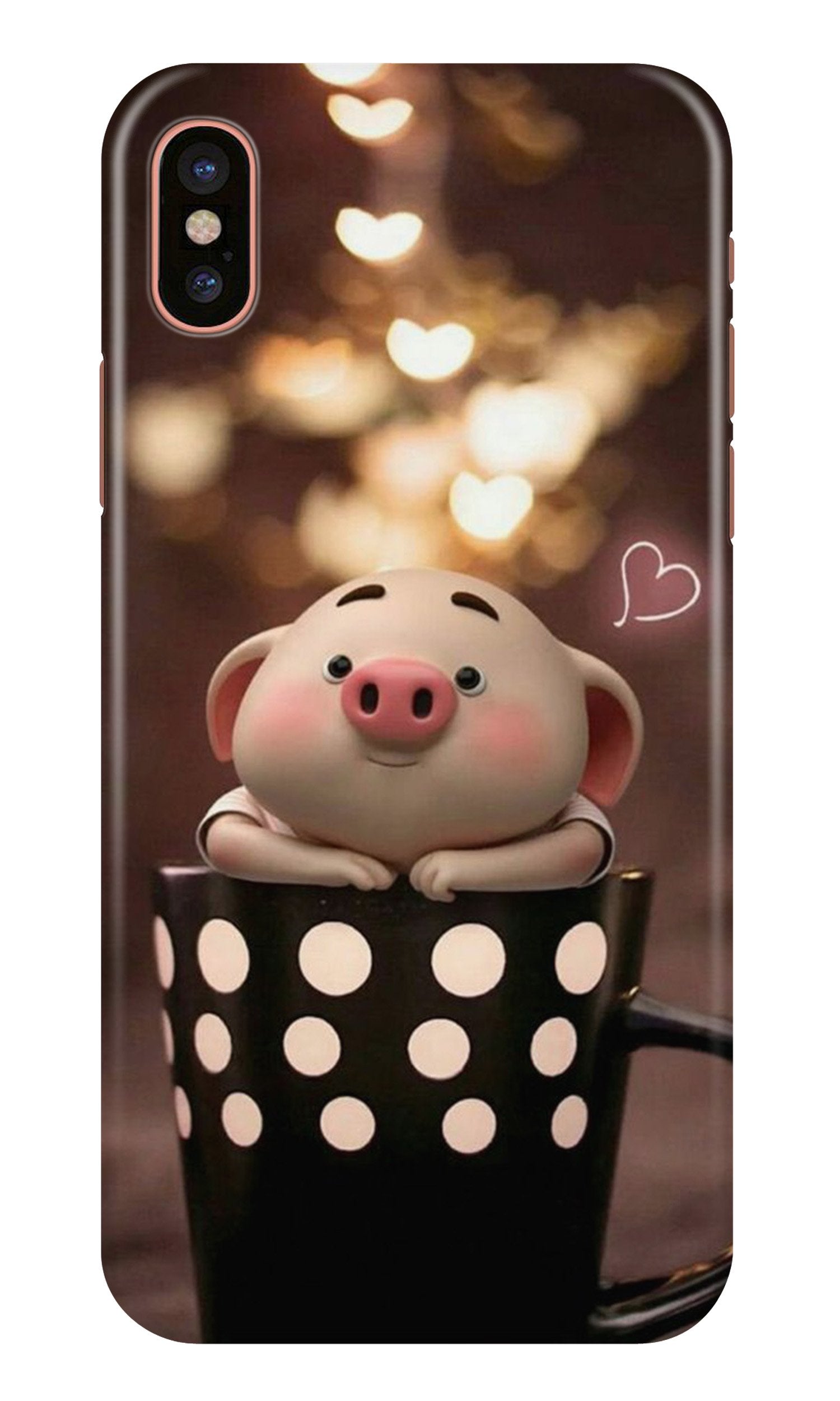 Cute Bunny Mobile Back Case for iPhone Xs (Design - 213) Cute Bunny Case for iPhone Xs (Design No. 213)