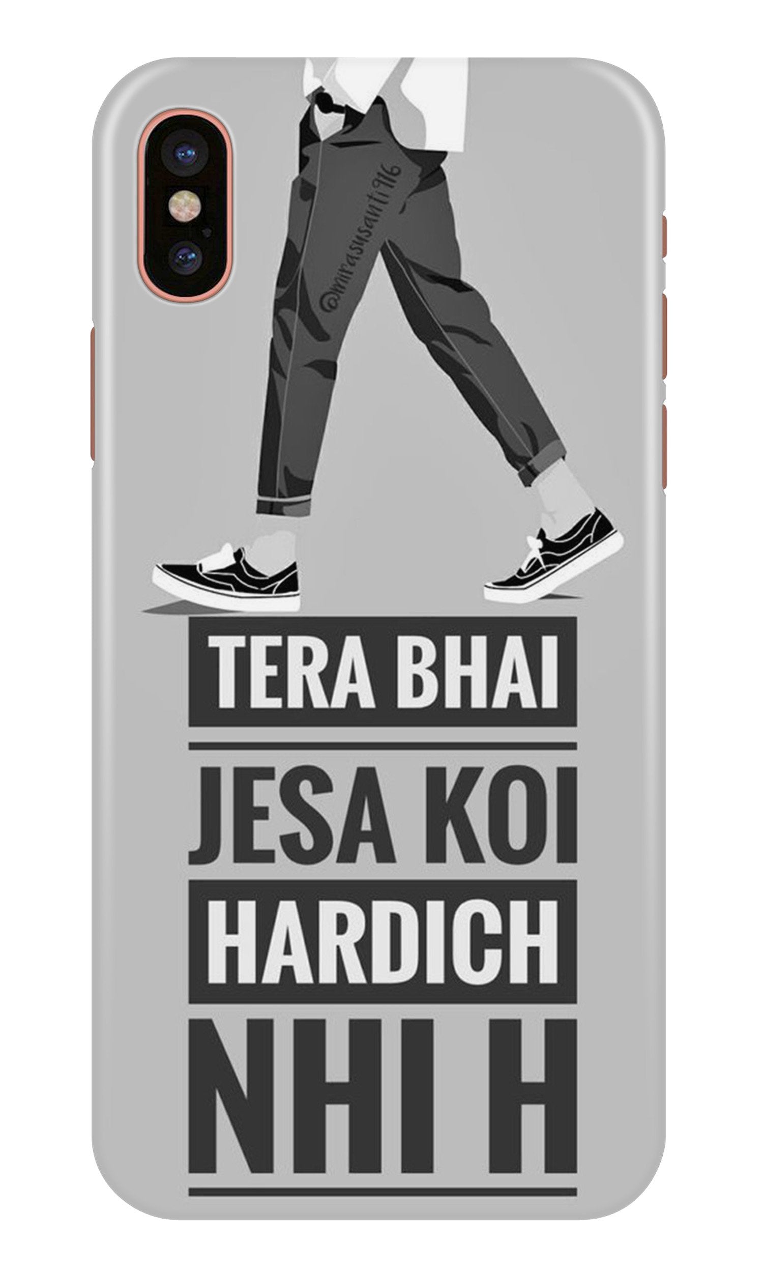 Hardich Nahi Mobile Back Case for iPhone Xs (Design - 214) Hardich Nahi Case for iPhone Xs (Design No. 214)