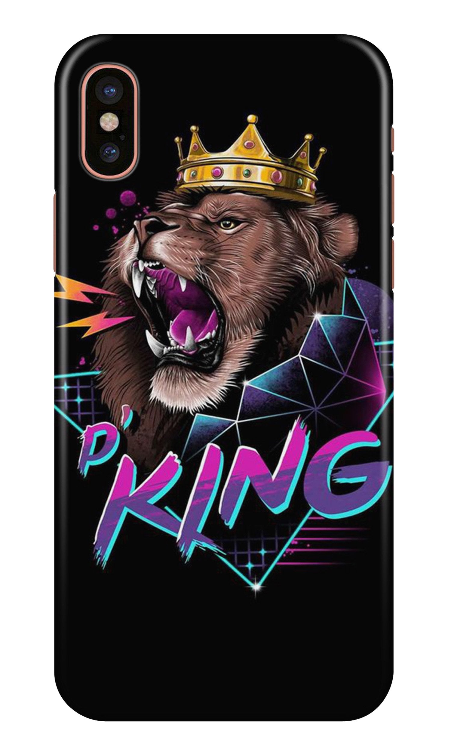 Lion King Mobile Back Case for iPhone Xs (Design - 219) Lion King Case for iPhone Xs (Design No. 219)