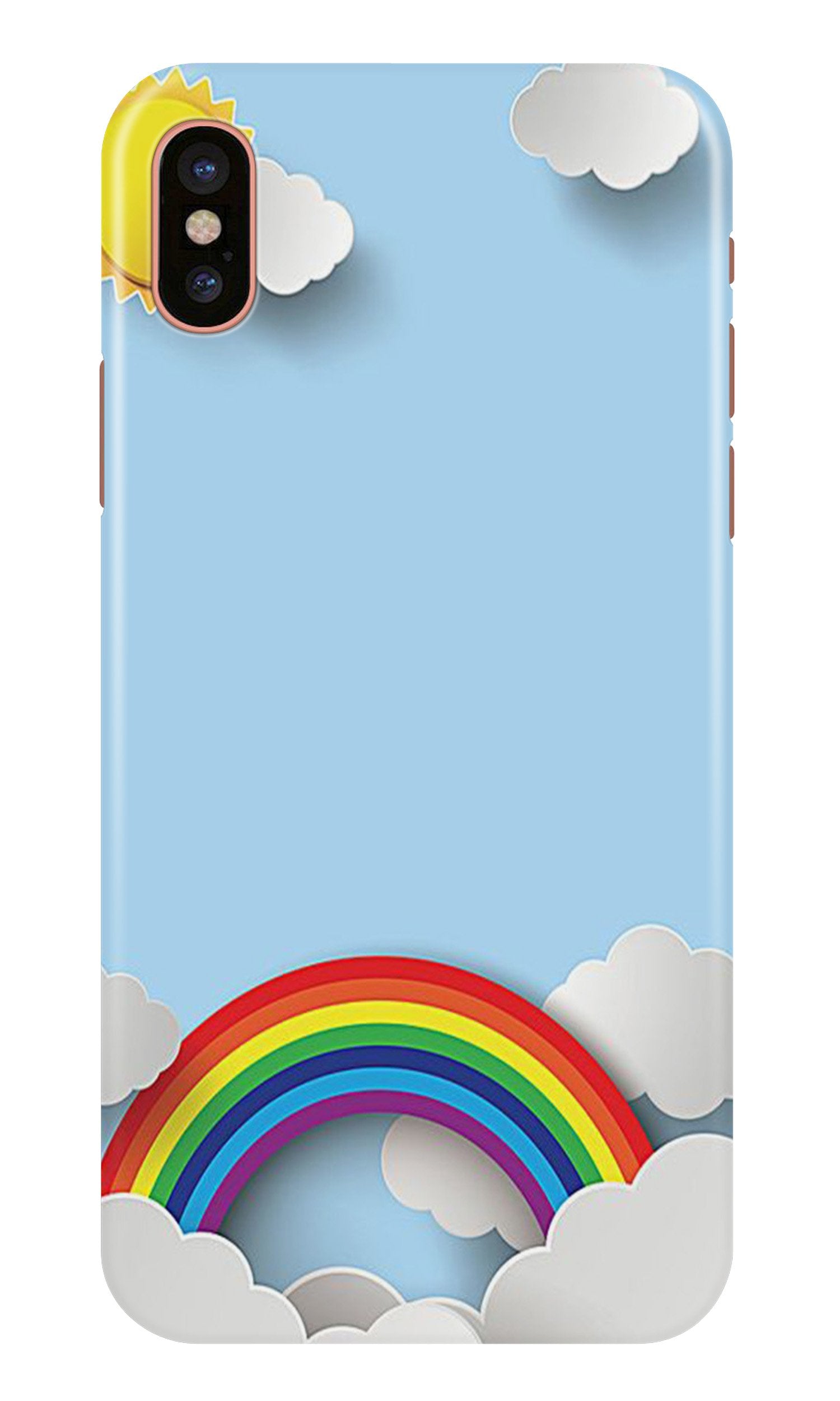 Rainbow Mobile Back Case for iPhone Xs (Design - 225) Rainbow Case for iPhone Xs (Design No. 225)