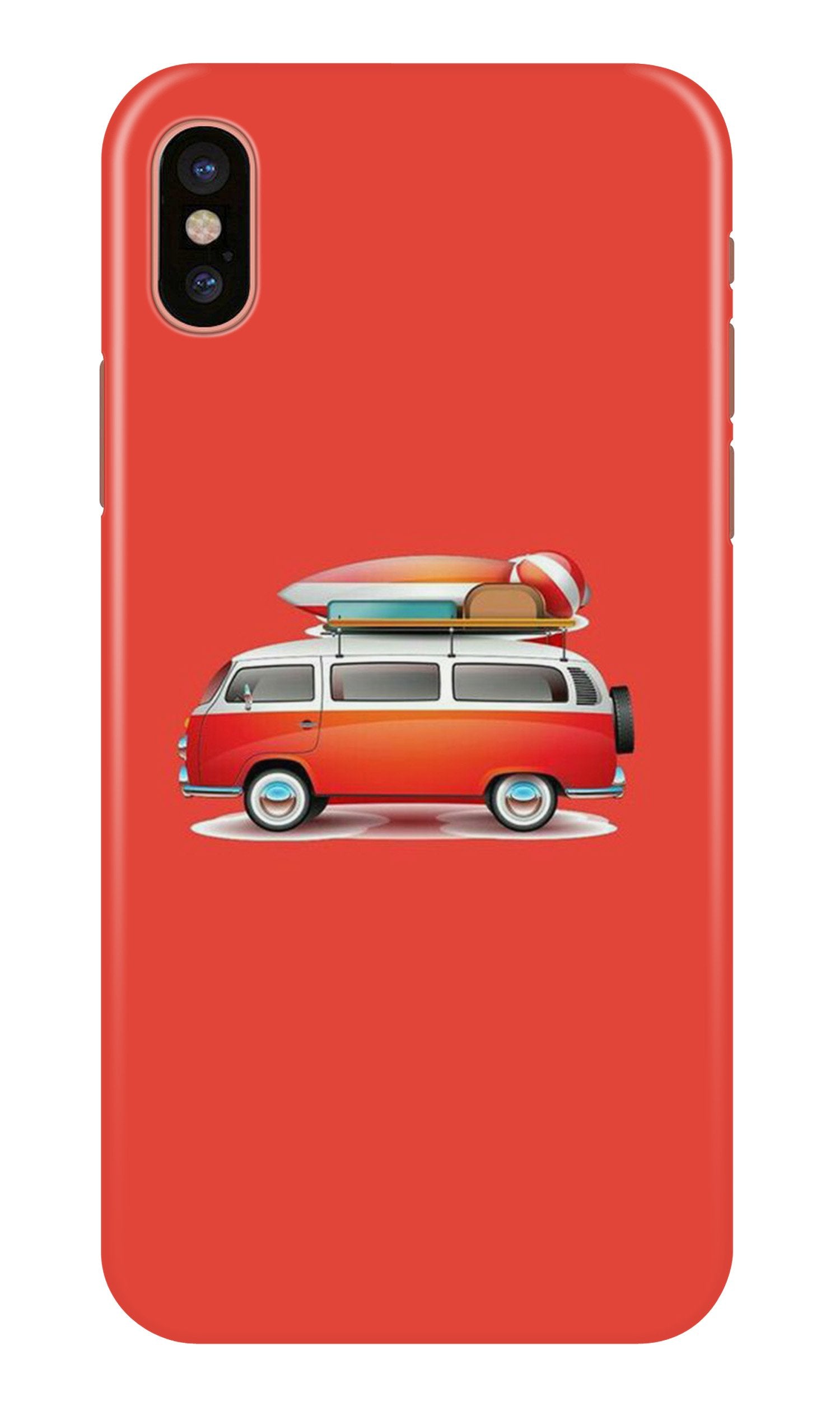 Travel Bus Mobile Back Case for iPhone Xs (Design - 258) Travel Bus Case for iPhone Xs (Design No. 258)