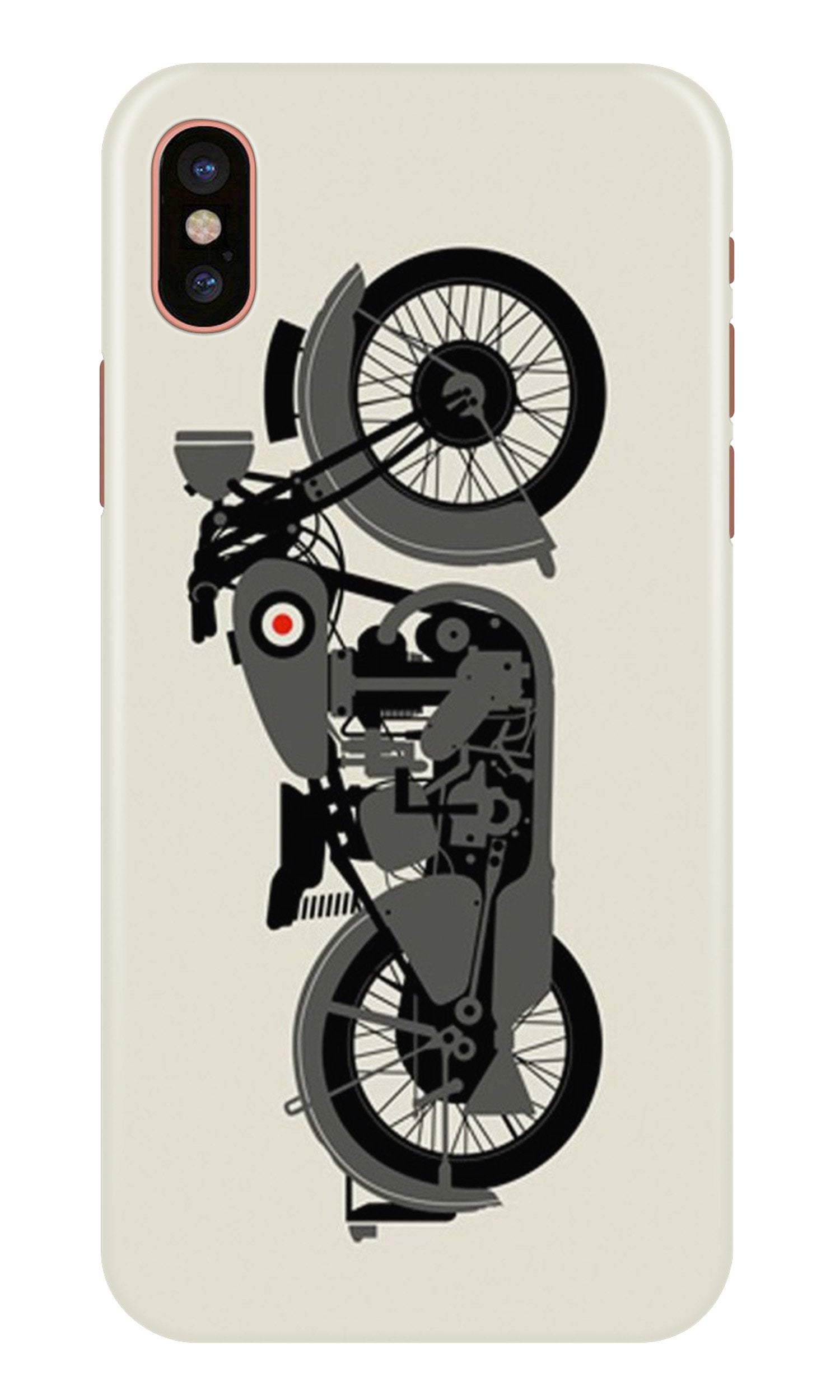 MotorCycle Mobile Back Case for iPhone Xs (Design - 259) MotorCycle Case for iPhone Xs (Design No. 259)