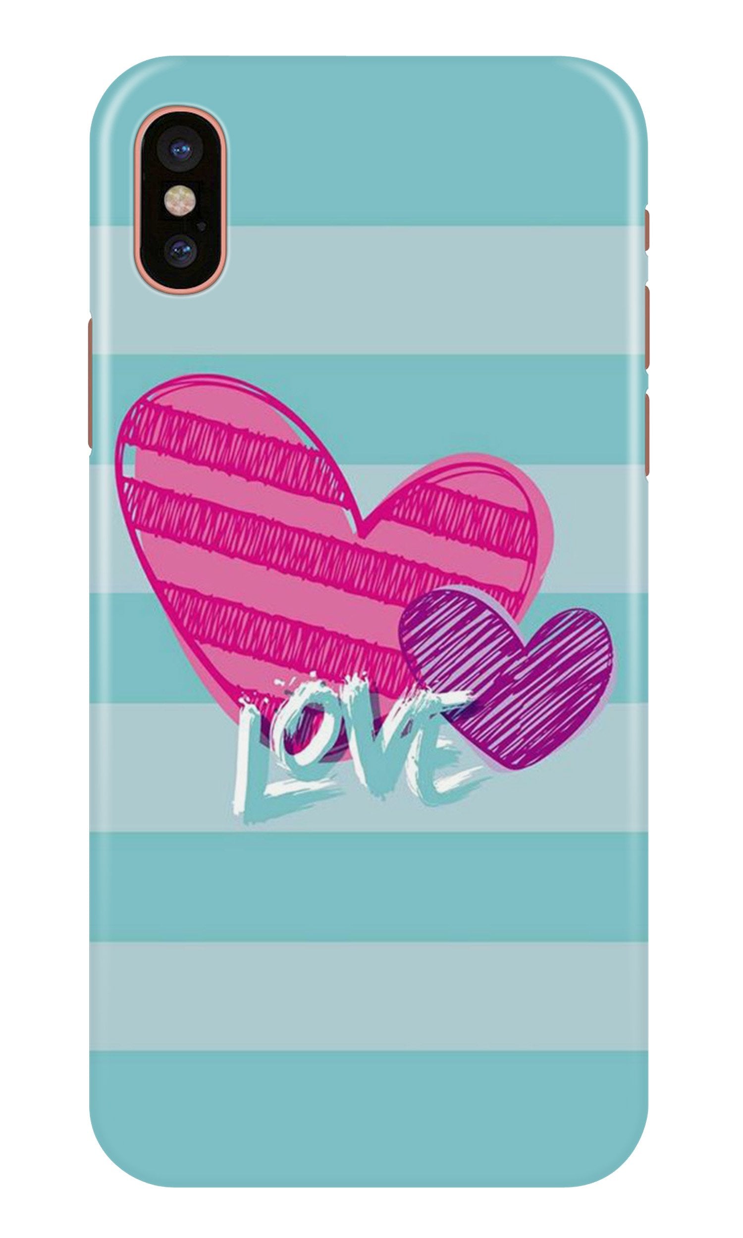 Love Mobile Back Case for iPhone Xs (Design - 299) Love Case for iPhone Xs (Design No. 299)