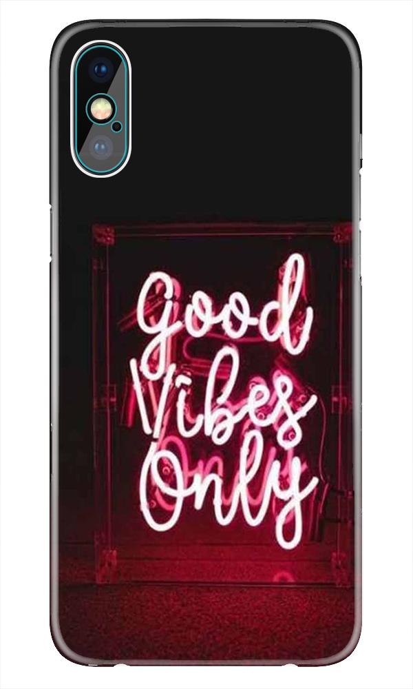 Good Vibes Only Mobile Back Case for iPhone Xs (Design - 354) Good Vibes Only Mobile Back Case for iPhone Xs (Design - 354)