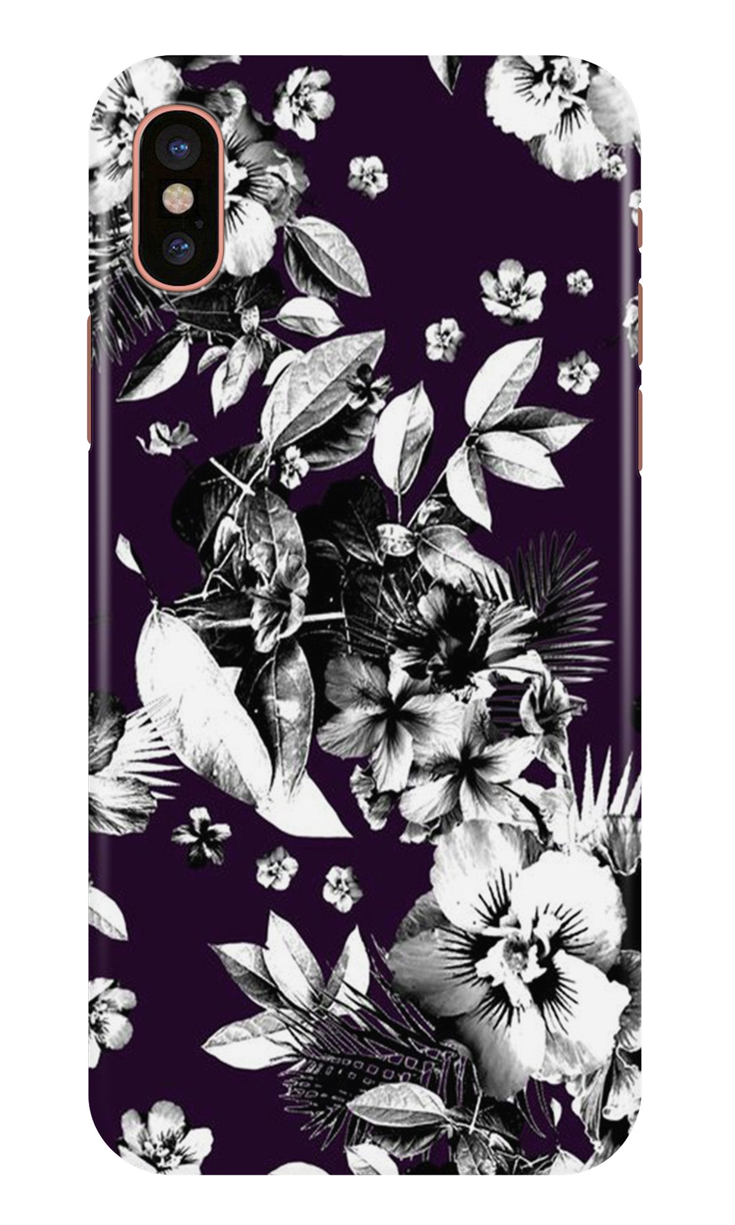 white flowers Mobile Back Case for iPhone Xs Max (Design - 7) white flowers Case for iPhone Xs Max