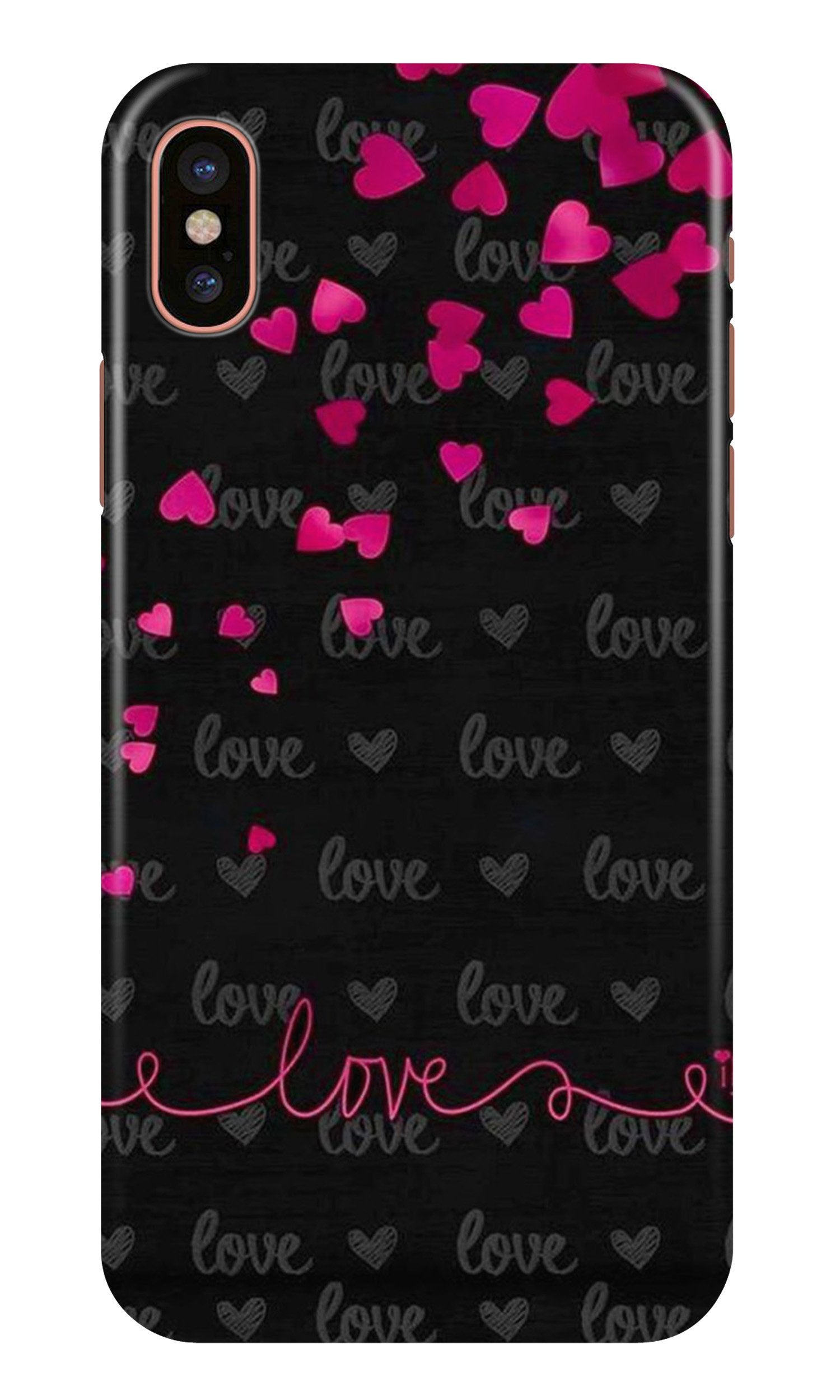 Love in Air Mobile Back Case for iPhone Xs Max (Design - 89) Love in Air Case for iPhone Xs Max