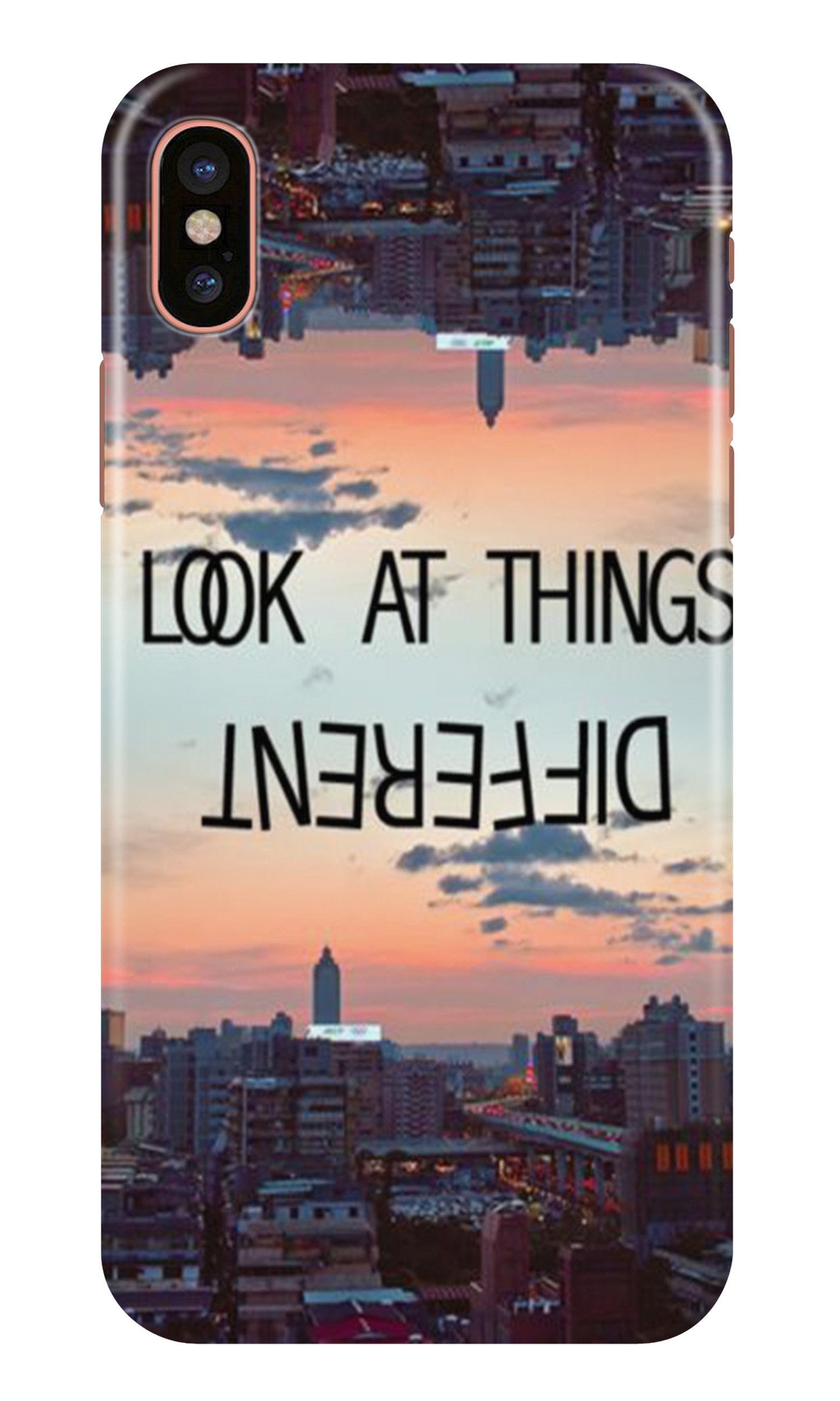 Look at things different Mobile Back Case for iPhone Xs Max (Design - 99) Look at things different Case for iPhone Xs Max