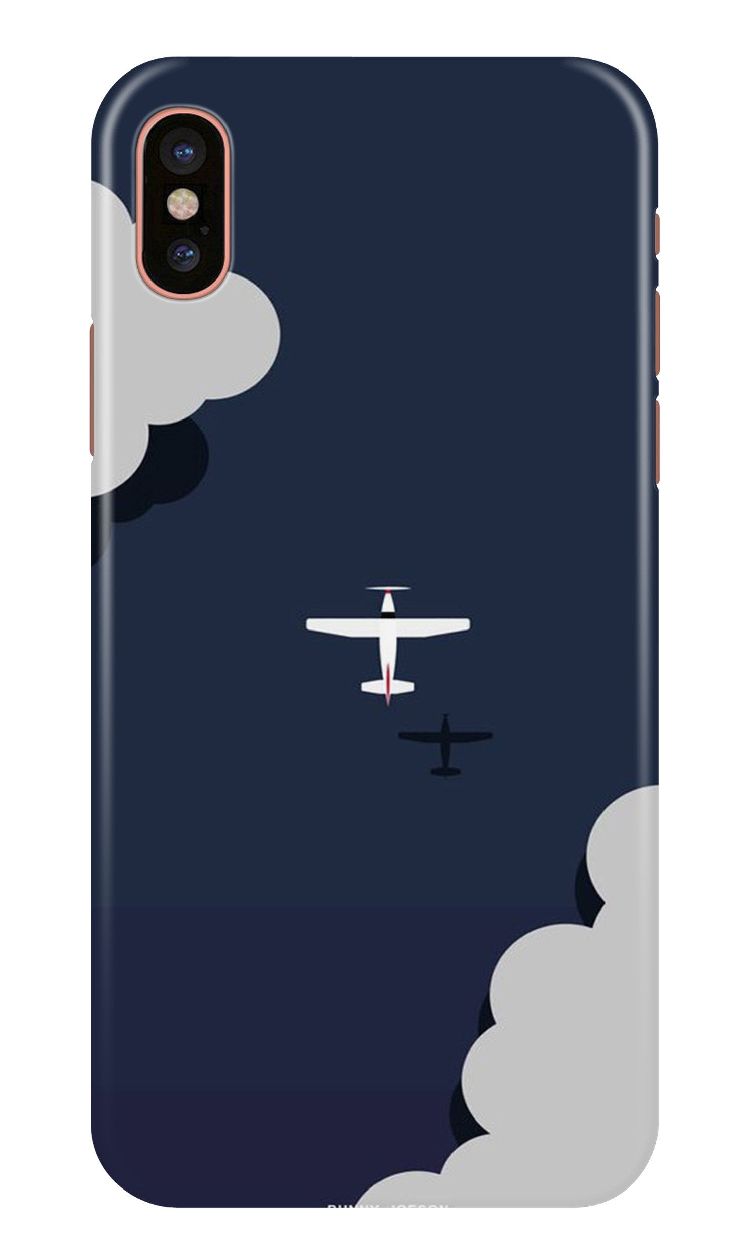 Clouds Plane Mobile Back Case for iPhone Xs Max (Design - 196) Clouds Plane Case for iPhone Xs Max (Design - 196)
