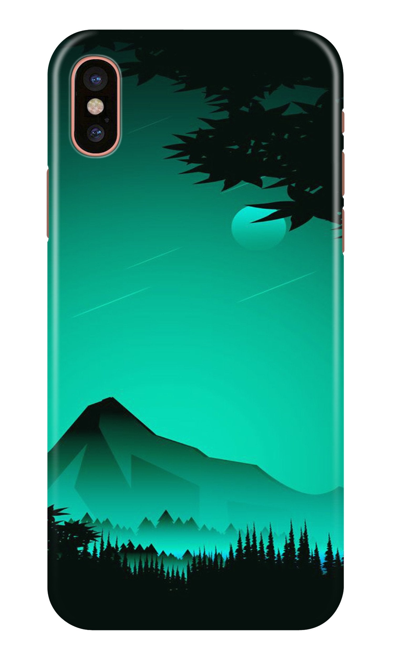 Moon Mountain Mobile Back Case for iPhone Xs Max (Design - 204) Moon Mountain Case for iPhone Xs Max (Design - 204)