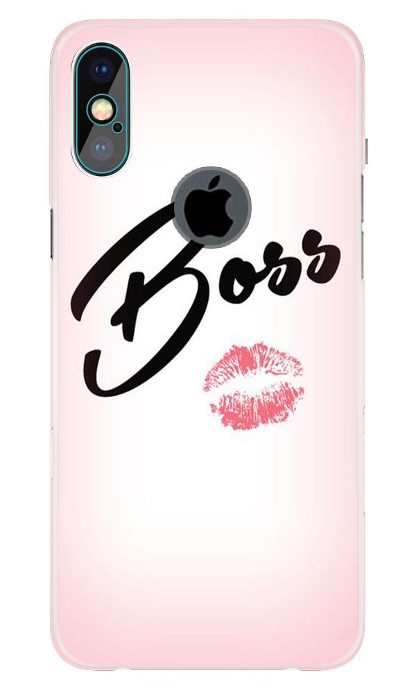 Boss Mobile Back Case for iPhone Xs Max logo cut (Design - 59) Boss Case for iPhone Xs Max logo cut