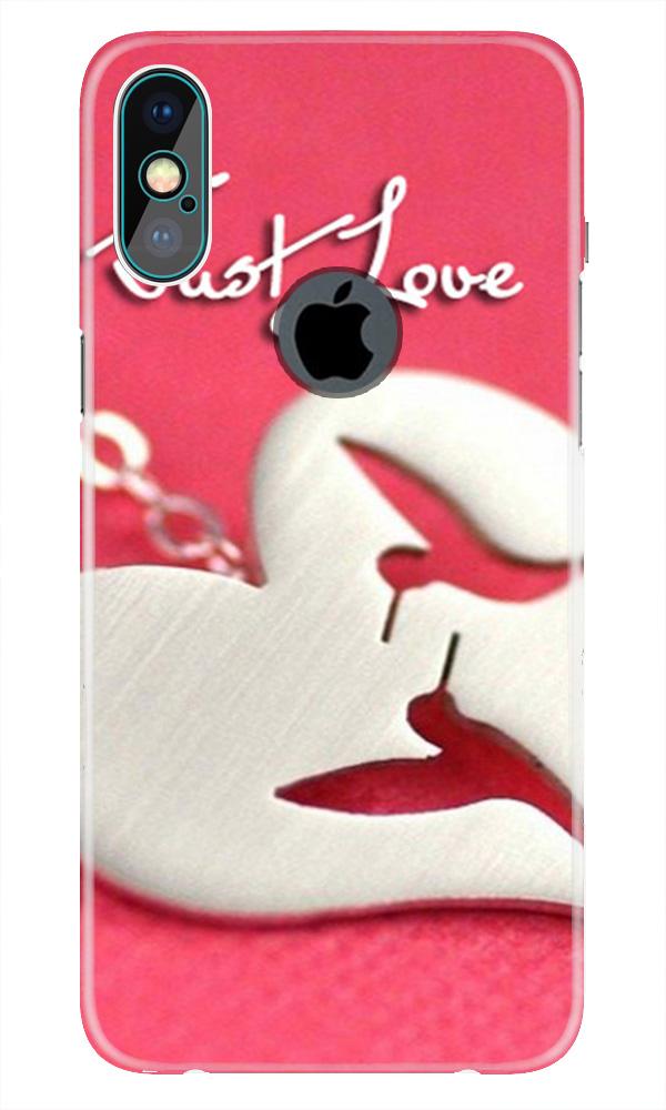 Just love Mobile Back Case for iPhone Xs Max logo cut (Design - 88) Just love Case for iPhone Xs Max logo cut