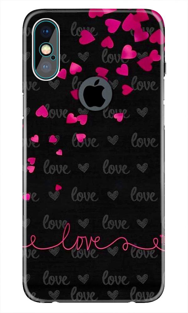 Love in Air Mobile Back Case for iPhone Xs Max logo cut (Design - 89) Love in Air Case for iPhone Xs Max logo cut