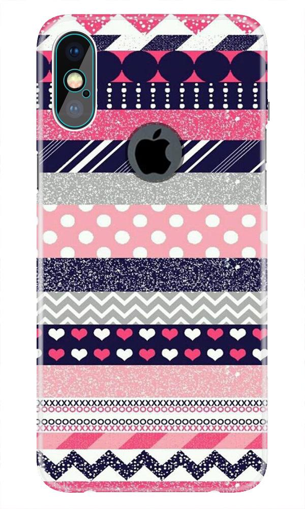 Pattern3 Mobile Back Case for iPhone Xs Max logo cut (Design - 90) Pattern3 Case for iPhone Xs Max logo cut
