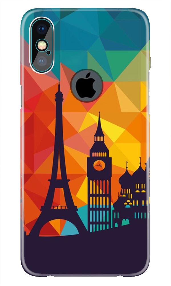 Eiffel Tower2 Mobile Back Case for iPhone Xs Max logo cut (Design - 91) Eiffel Tower2 Case for iPhone Xs Max logo cut