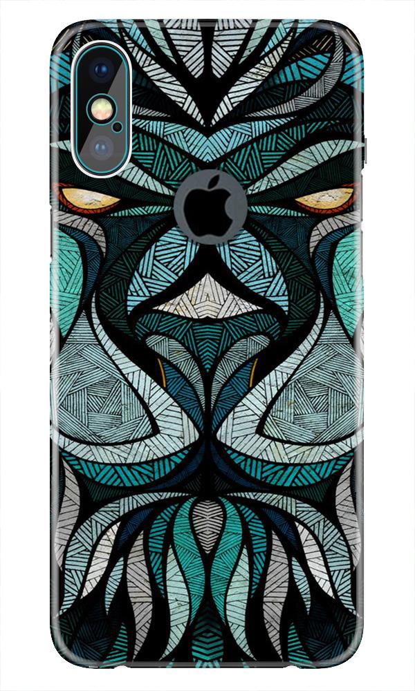Lion Mobile Back Case for iPhone Xs Max logo cut (Design - 97) Lion Case for iPhone Xs Max logo cut