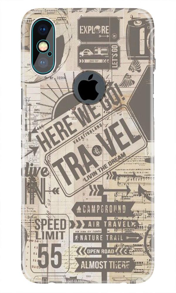 Travel Mobile Back Case for iPhone Xs Max logo cut (Design - 104) Travel Case for iPhone Xs Max logo cut (Design - 104)