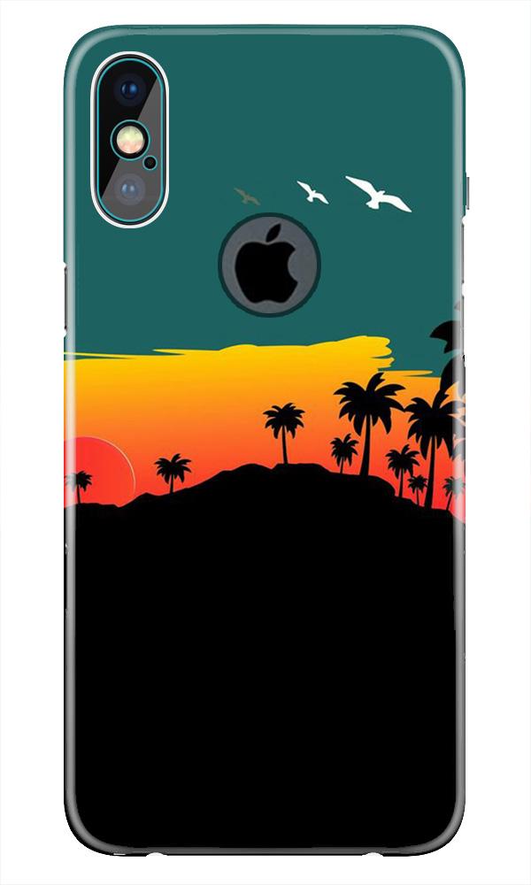 Sky Trees Mobile Back Case for iPhone Xs Max logo cut (Design - 191) Sky Trees Case for iPhone Xs Max logo cut (Design - 191)