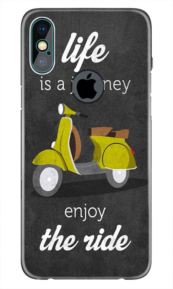Life is a Journey Mobile Back Case for iPhone Xs Max logo cut (Design - 261) Life is a Journey Case for iPhone Xs Max logo cut (Design No. 261)