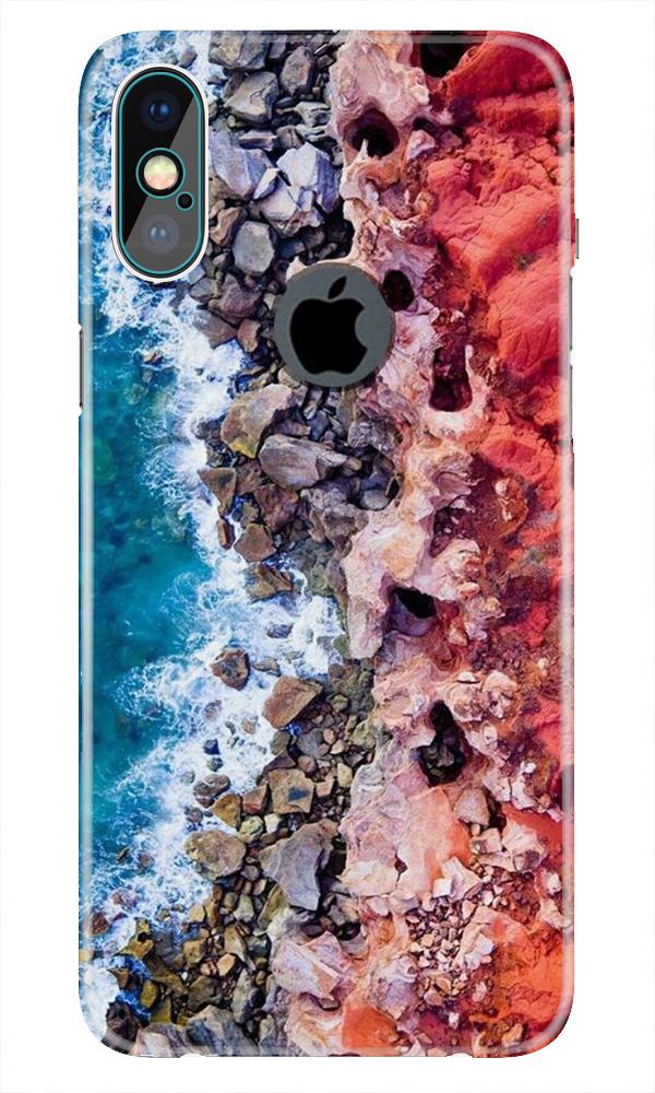 Sea Shore Mobile Back Case for iPhone Xs Max logo cut (Design - 273) Sea Shore Case for iPhone Xs Max logo cut (Design No. 273)