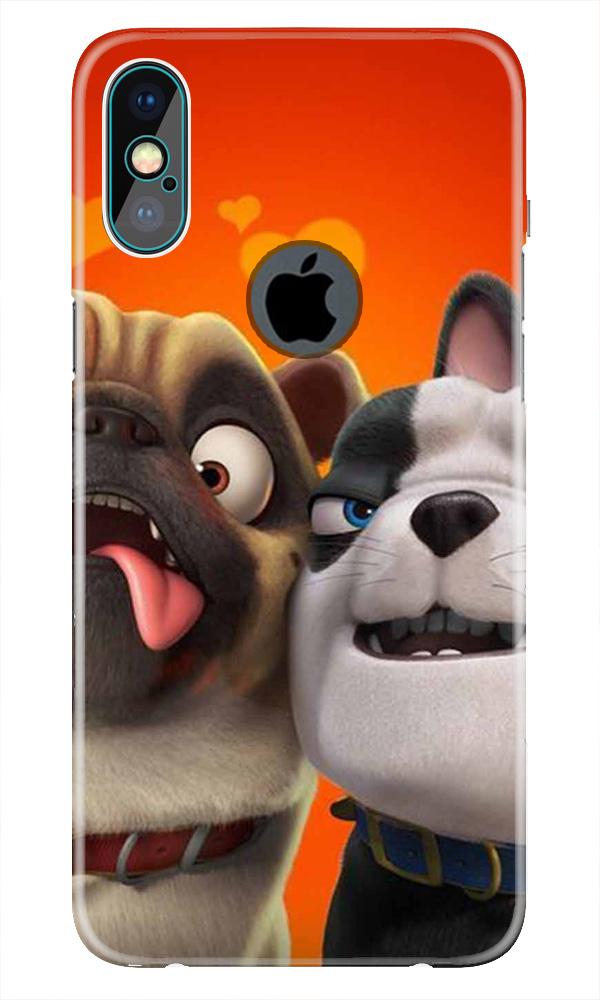 Dog Puppy Mobile Back Case for iPhone Xs Max logo cut (Design - 350) Dog Puppy Mobile Back Case for iPhone Xs Max logo cut (Design - 350)