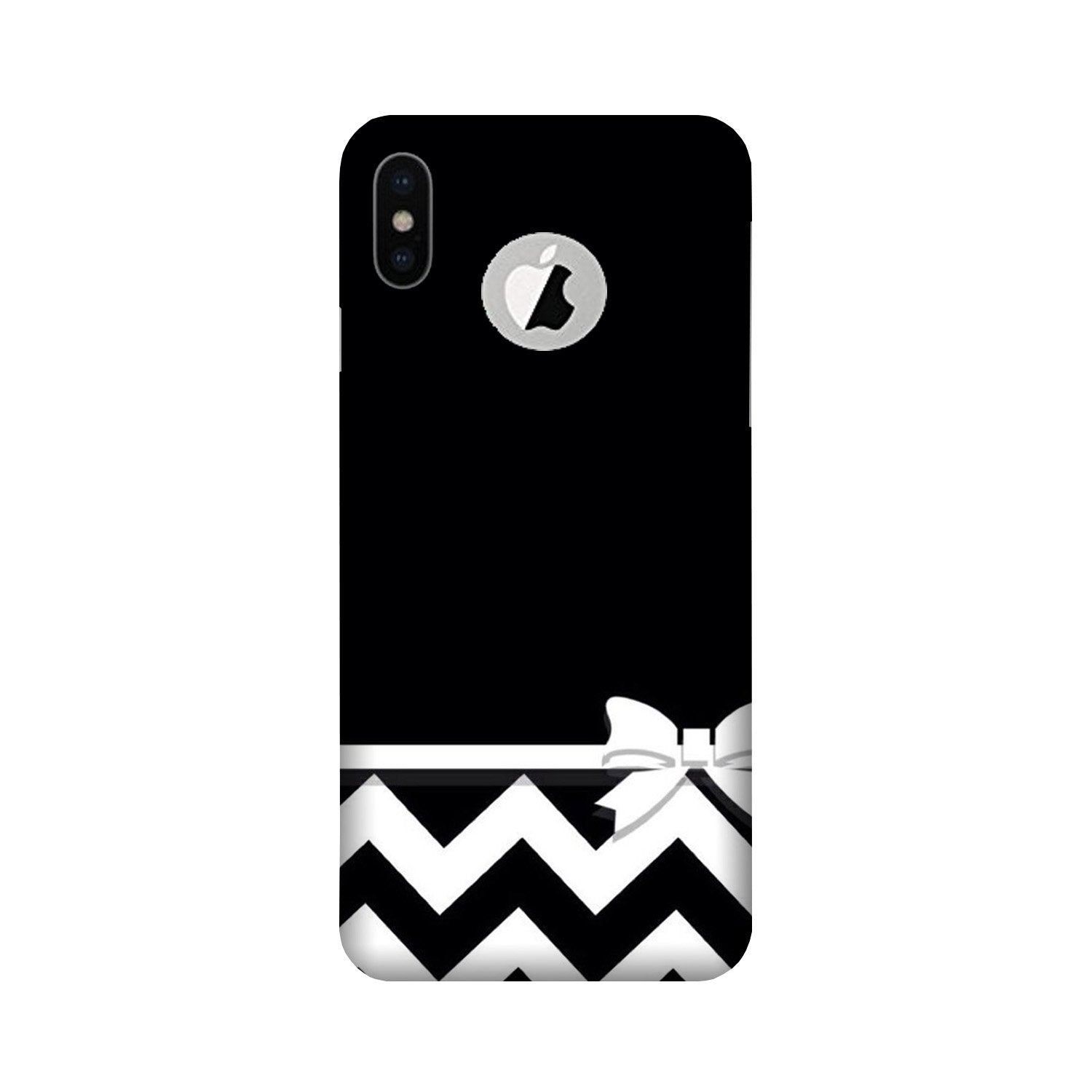 Gift Wrap7 Mobile Back Case for iPhone Xs logo cut (Design - 49) Gift Wrap7 Case for iPhone Xs logo cut