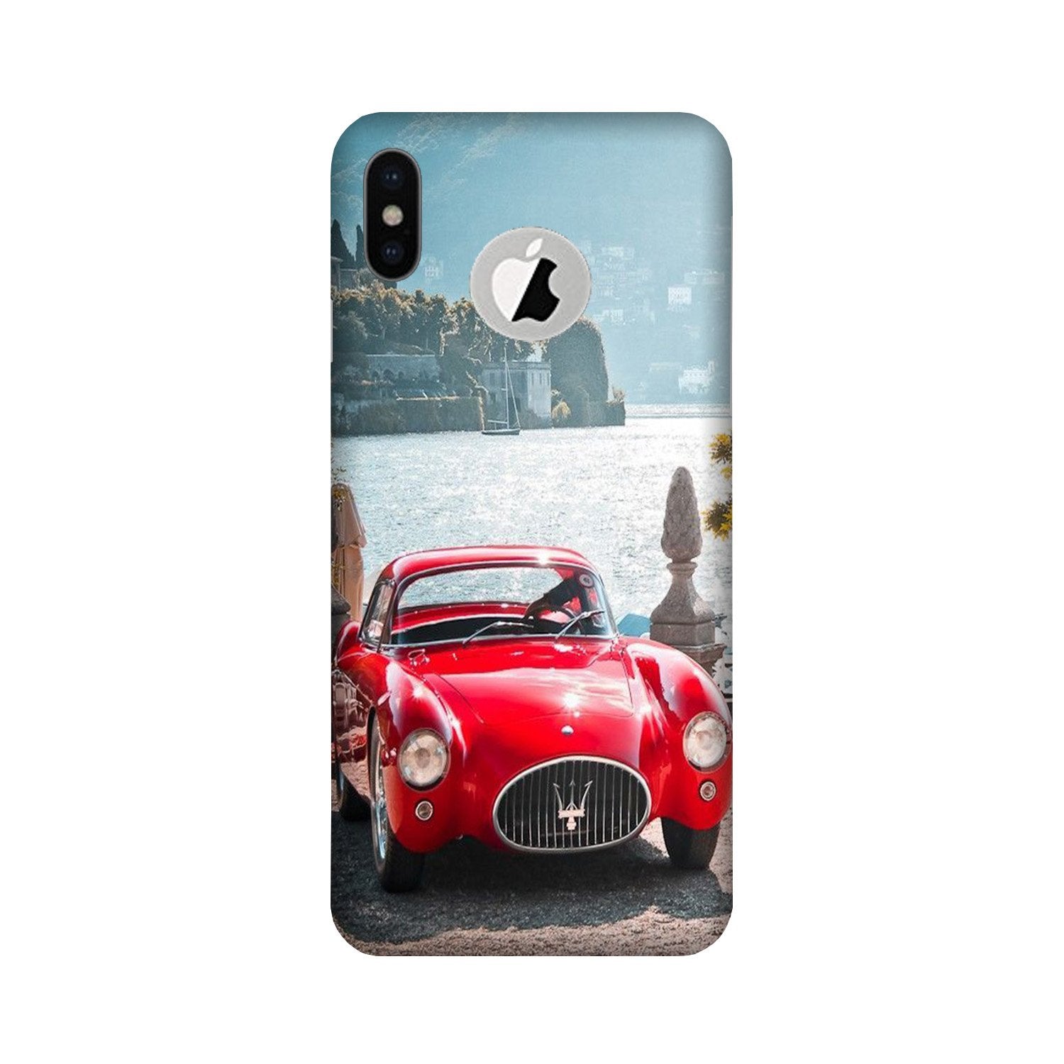 Vintage Car Mobile Back Case for iPhone Xs logo cut (Design - 51) Vintage Car Case for iPhone Xs logo cut
