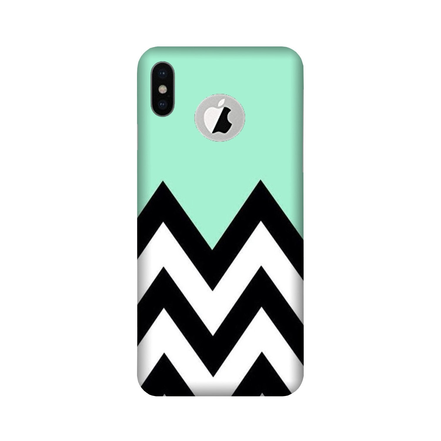 Pattern Mobile Back Case for iPhone Xs logo cut (Design - 58) Pattern Case for iPhone Xs logo cut