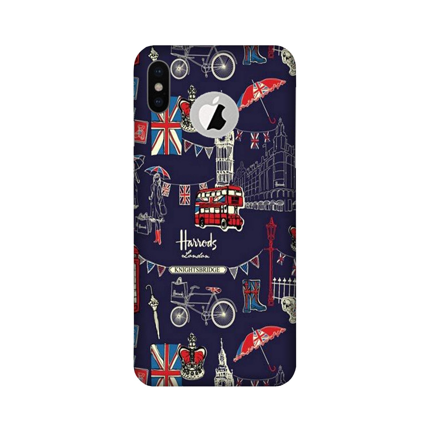 Love London Mobile Back Case for iPhone Xs logo cut (Design - 75) Love London Case for iPhone Xs logo cut