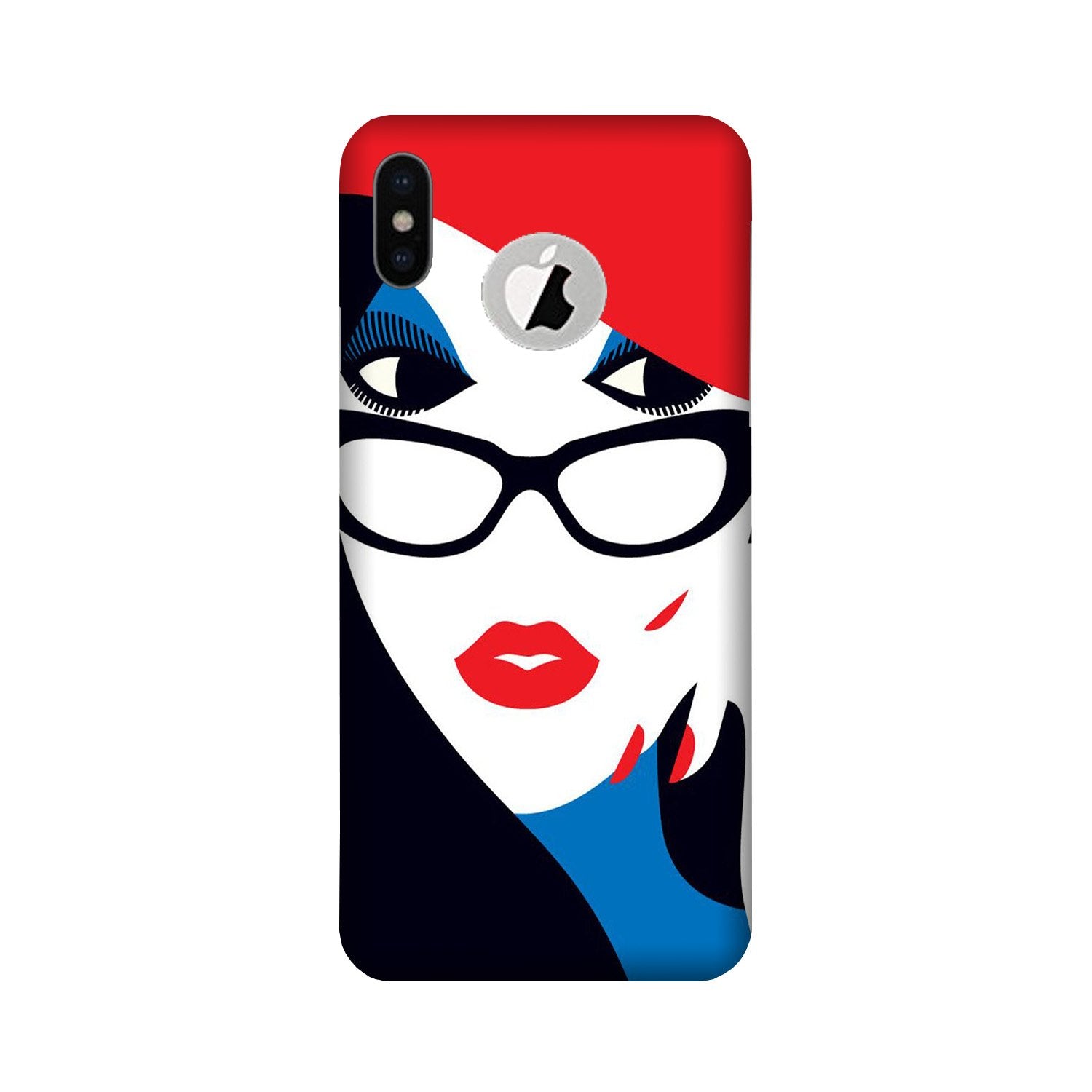 Girlish Mobile Back Case for iPhone Xs logo cut (Design - 131) Girlish Case for iPhone Xs logo cut (Design - 131)