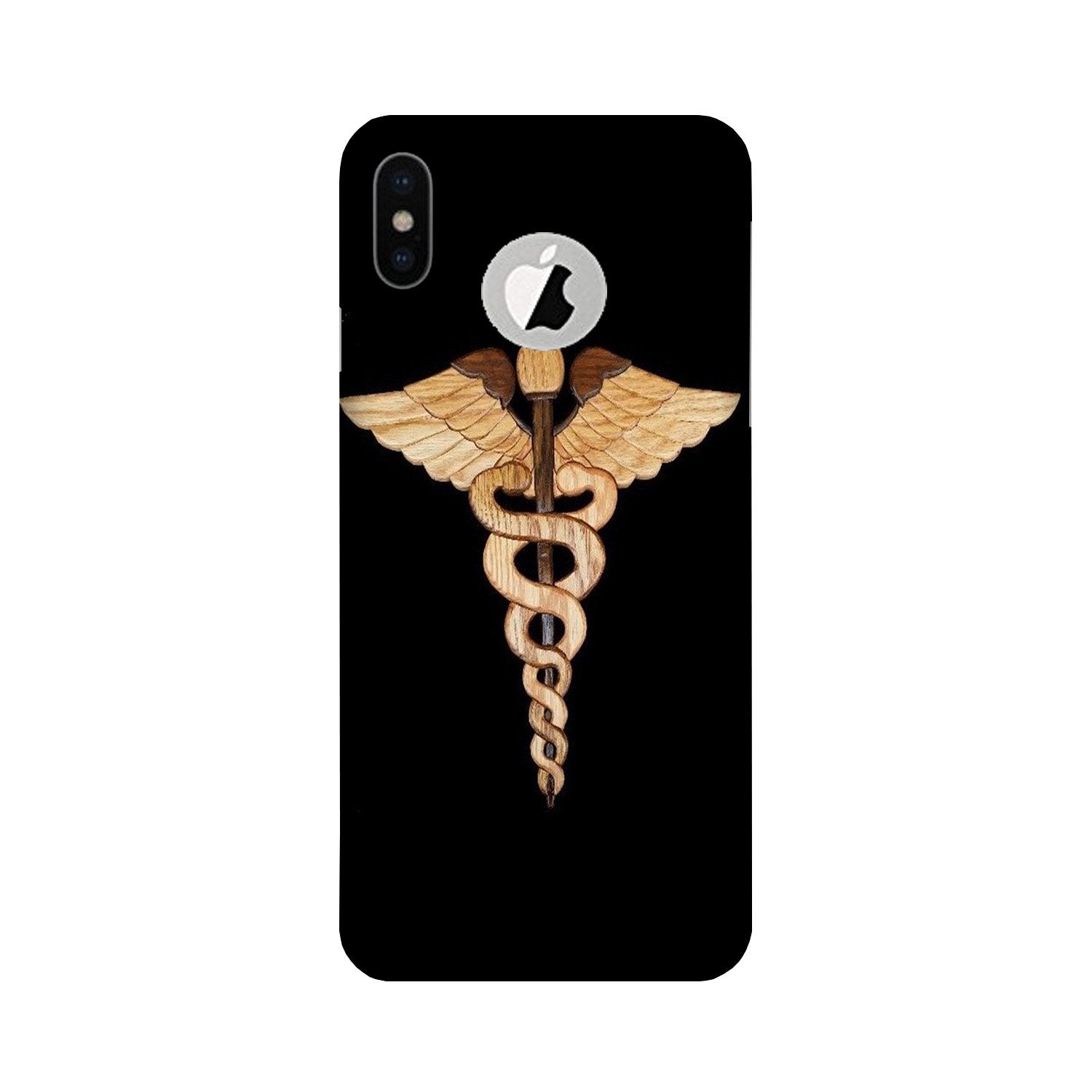 Doctor Logo Mobile Back Case for iPhone Xs logo cut (Design - 134) Doctor Logo Case for iPhone Xs logo cut (Design - 134)