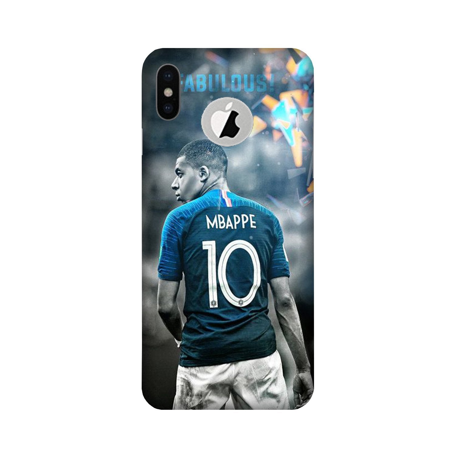 Mbappe Mobile Back Case for iPhone Xs logo cut (Design - 170) Mbappe Case for iPhone Xs logo cut (Design - 170)