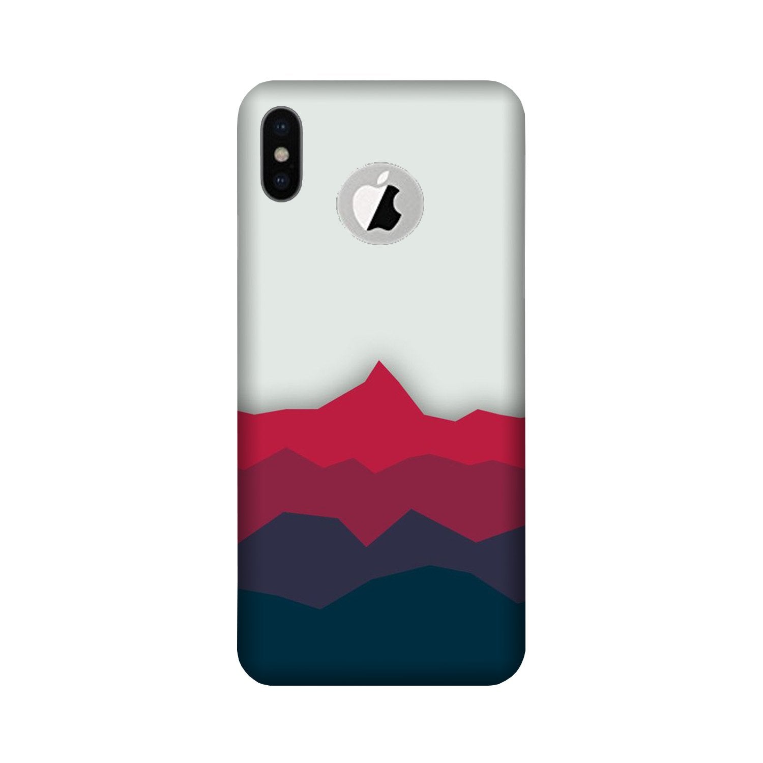 Designer Mobile Back Case for iPhone Xs logo cut (Design - 195) Designer Case for iPhone Xs logo cut (Design - 195)