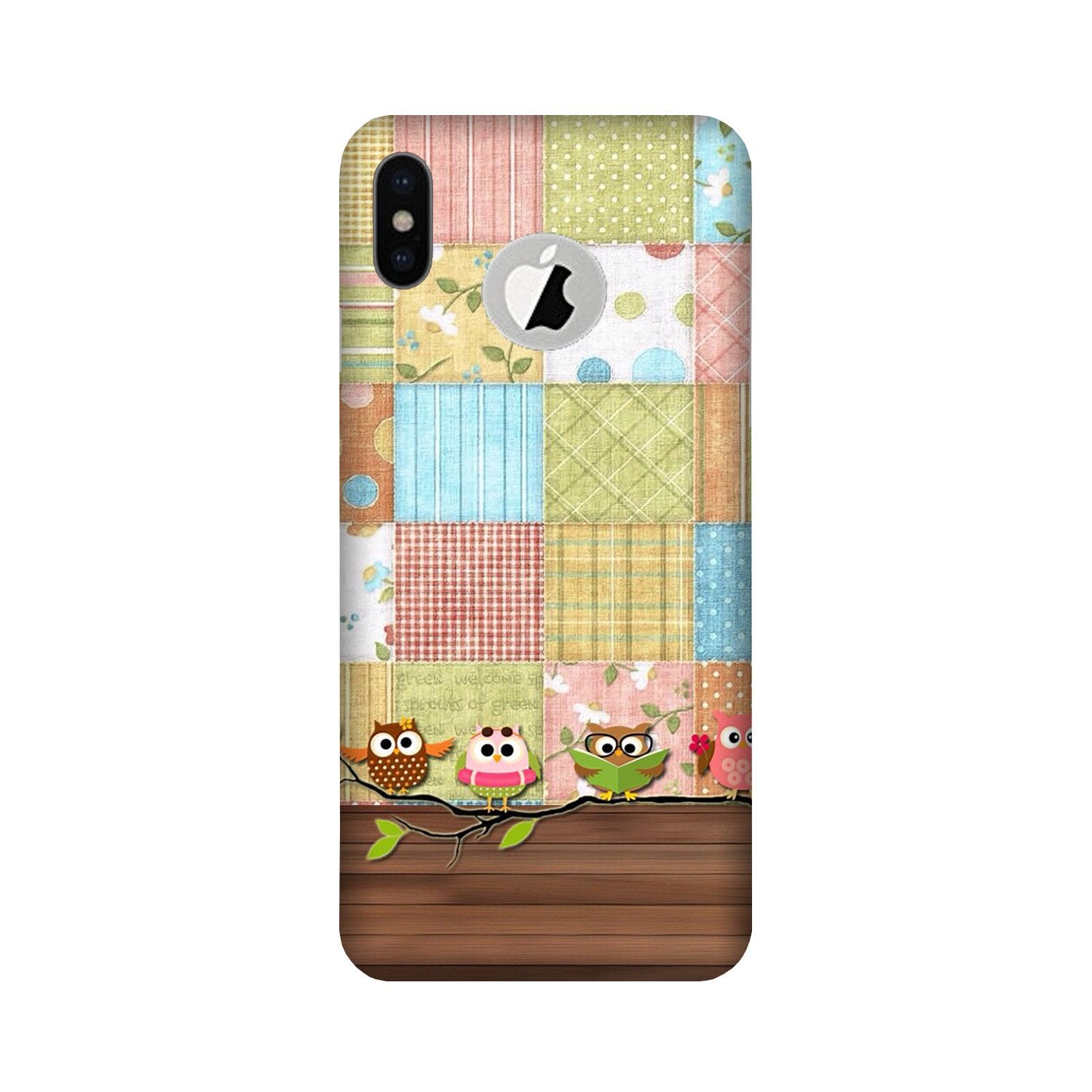 Owls Mobile Back Case for iPhone Xs logo cut (Design - 202) Owls Case for iPhone Xs logo cut (Design - 202)