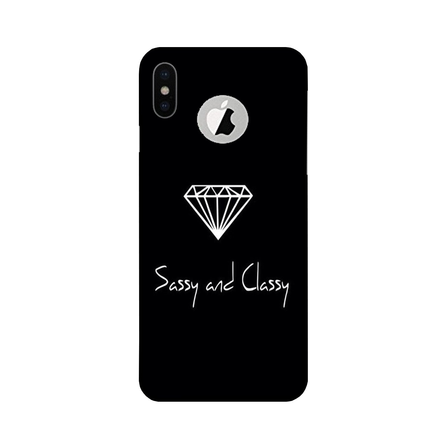 Sassy and Classy Mobile Back Case for iPhone Xs logo cut (Design - 264) Sassy and Classy Case for iPhone Xs logo cut (Design No. 264)